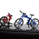 Creative Alloy Bicycle Model Ornament Mini Metal Bike Toy Collectible