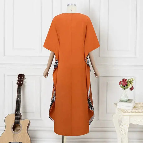 Plus Size 5XL VONDA 2024 Bohemian Printed Long Dress Summer Women V-Neck Short Sleeve Maxi Sundress Casual Pockets Loose Robe - Lootquake