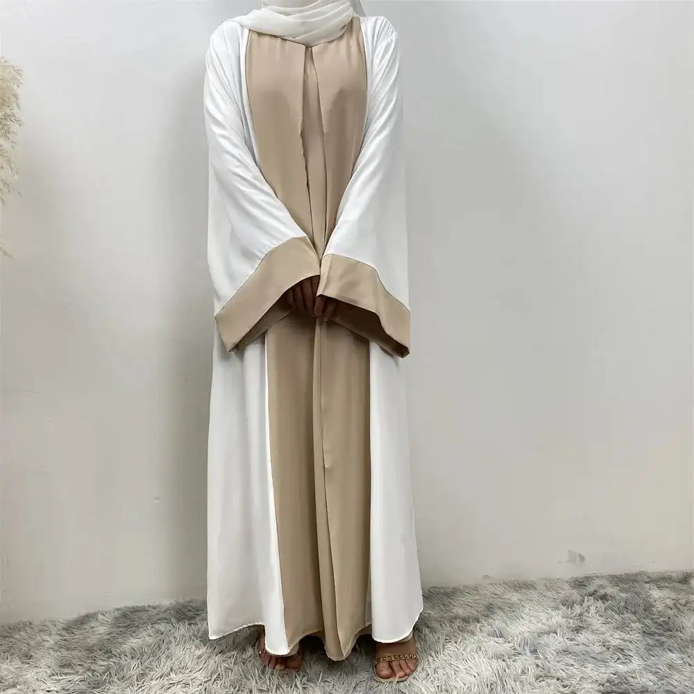 Eid Muslim Party Dress for Women Ramadan Abaya Fake 2 Piece Long Dress Morocco Vestidos Largos Dubai Turkey Robe Jalabiya 2024 - Lootquake