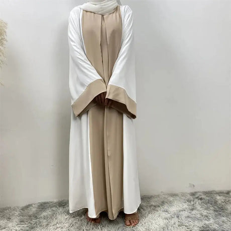 Eid Muslim Party Dress for Women Ramadan Abaya Fake 2 Piece Long Dress Morocco Vestidos Largos Dubai Turkey Robe Jalabiya 2024 - Lootquake
