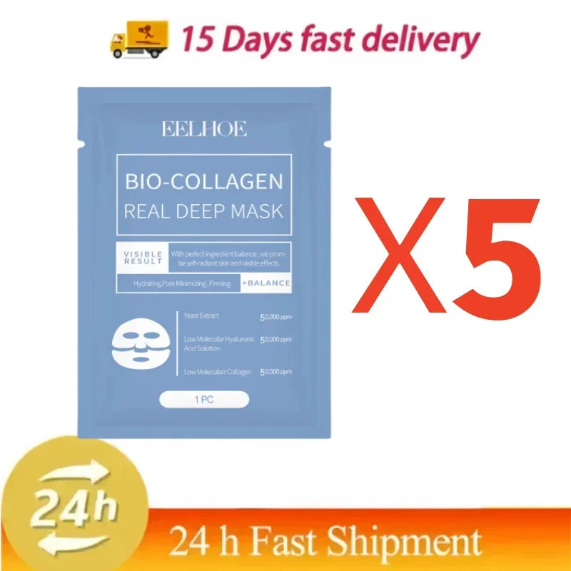 Collagen Anti Wrinkle Facial Mask Fade Face Fine Line Lift Firm Skin Anti-Aging Moisturizing Brighten Skin Care Korean Cosmetics