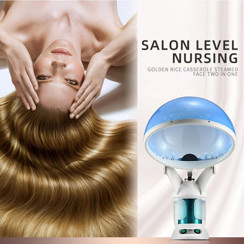 Vaporisateur vapeur pour le visage et les cheveux, humidificateur, brumisateur nano chaud, vaporisateur d'ozone pour le visage, hydratant pour les cheveux, appareil à vapeur pour salon à domicile