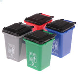 1:12 Dollhouse Mini Trash Can Garbage Truck Cans Curbside Vehicle Garbage Separation Bin Storage Box Home Desk Dustbin