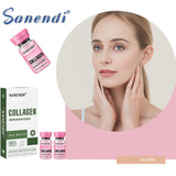 Polvo facial hidratante con ácido hialurónico Sanendi COLLAGEN, solución hidratante para piel de vidrio.