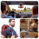 Bluetooth5.4 Car Speaker Handsfree Car Kit Sun Visor Clip Wireless Audio Receiver Noise Cancelling Speakerphone MP3 Music Player