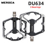 Bicycle Pedals Sealed DU Bearing Nonslip Pedal Mountain Road Bike Cycling Alloy Platform Mtb Pedal