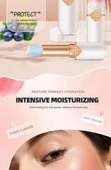 Fruit flavored moisturizing lipstick, neutral and natural, lip care, used to moisturize and prevent dryness, care for lip skin