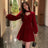 Women's Long Dress Autumn And Winter Dress Christmas High-end Neck Elegant Slim - Lootquake