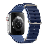 Silicone Strap For watch band 44mm 40mm 49mm 45mm 41mm 38mm accessorie correa bracelet iWatch Ultra 2 series 7 6 5 se 8 9 - Lootquake