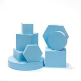 Lot de 8 formes en mousse rigide pour maquillage, accessoires de prise de vue en studio, cubes géométriques, cosmétiques pour rouge à lèvres, accessoires de photographie