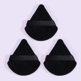 3Pcs Triangle Powder Puff For Loose Powder Liquid Cosmetic Soft Plush Powder Puff Makeup Foundation Puff Makeup Tool