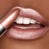 1 rouge à lèvres métallique longue tenue, brillant à lèvres, imperméable, hydratant, rouge, lumineux, scintillant, brillant, maquillage