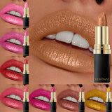 Diamond Shimmer Lipstick Lip Gloss High Pigmented Long Lasting 10 Colors Glitter Lipgloss Lips Makeup Cosmetics Sexy Make Up
