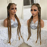32" Senegalese Twist Lace Front Wig | 4 Twist Braids | DIY Cosplay Wig | Synthetic Braiding Hair