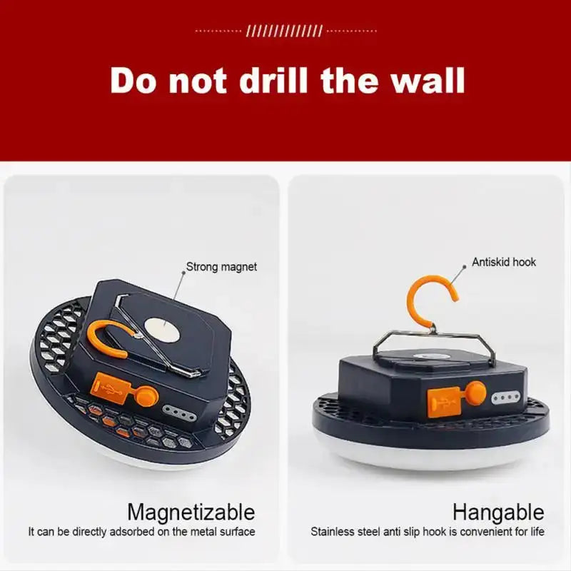 7200mAh Portable Emergency Night Market Light LED Tent Light Rechargeable Lantern Outdoor Camping Bulb Lamp Flashlight Home - Lootquake