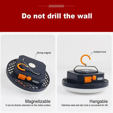 7200mAh Portable Emergency Night Market Light LED Tent Light Rechargeable Lantern Outdoor Camping Bulb Lamp Flashlight Home - Lootquake