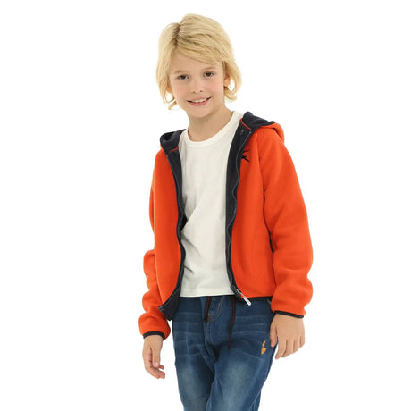 Mudkingdom Autumn Spring Girls Boys Hooded Fleece Jacket Windbreaker Zip up Reindeer Outerwear for Kids Clothes Children's Coat - Lootquake