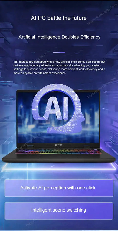 2024 MSI Sword 17 HX Laptop 17 Inch 2.5K QHD 240Hz IPS Screen Netbook i7-14700HX 16GB 1TB SSD RTX4060 Gaming Notebook Computer - Lootquake