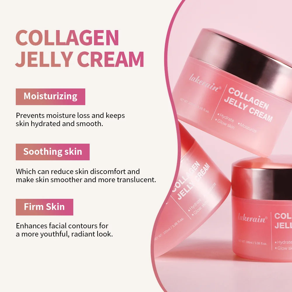Crema de colágeno en gel que mejora la elasticidad de la piel, reafirmante, calmante, hidratante, antienvejecimiento, firmeza, hidratación, cuidado de la piel, gel facial.