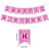 Décoration de fête d'anniversaire, vaisselle jetable rose, assiette en papier, gobelet, nappe, fournitures pour fête prénatale, anniversaire de fille