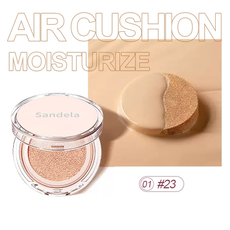 Base de maquillaje hidratante mate y sedosa de SANDELA, de larga duración, con cojín de aire, crema BB y CC en cojín