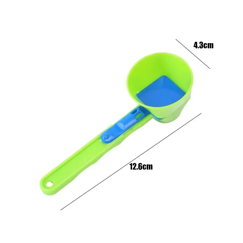 Embudo creativo con cuchara deslizante para preparar proteína en polvo, café, bebidas deportivas y aparatos portátiles de cocina para el hogar.
