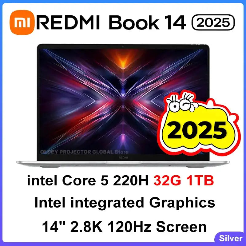 XIAOMI REDMI Book 14 2025 Intel Core 5 220H Gráficos integrados Intel 16/32GB RAM 512G/1TB SSD Pantalla 2.8K 120Hz