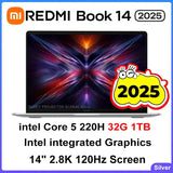 XIAOMI REDMI Book 14 2025 Intel Core 5 220H Gráficos integrados Intel 16/32GB RAM 512G/1TB SSD Pantalla 2.8K 120Hz