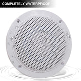 Herdio 2PCS 4 Inch Ceiling Bluetooth Speaker Kit Water Resistant 160W Marine Speakers For Bathroom Kitchen Home Outdoor Camper