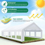 20x40FT Party Tent Heavy Duty, Wedding Tent, Event Tent for Parties, with 8 Removable Sidewalls, 20x40 Tent Carpas para Fiestas - Lootquake