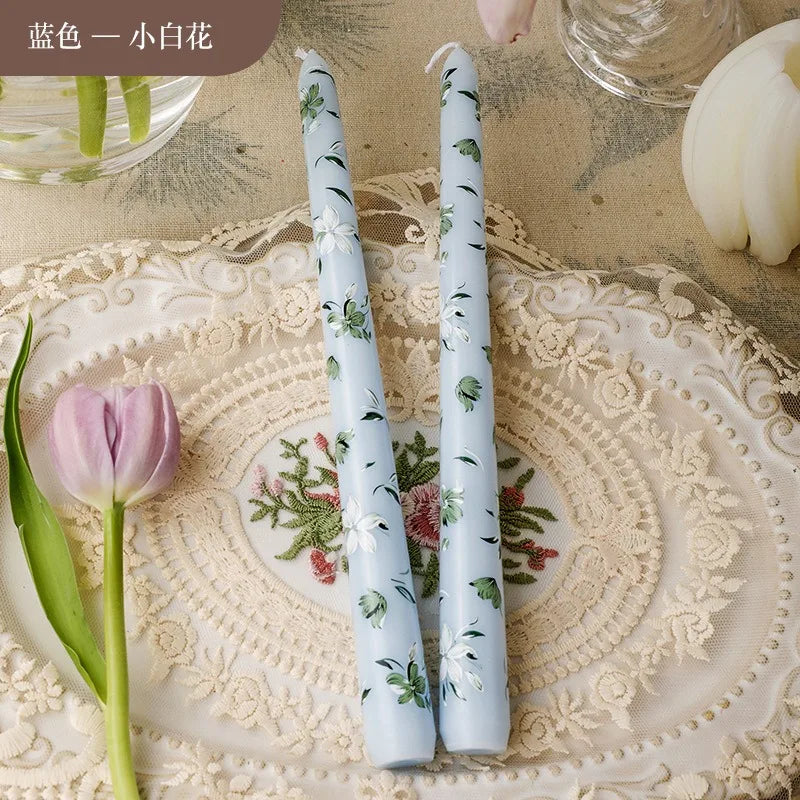 2 velas perfumadas de cera de soja con forma de flor, para aromaterapia, bodas, cumpleaños, fiestas y decoración del hogar.