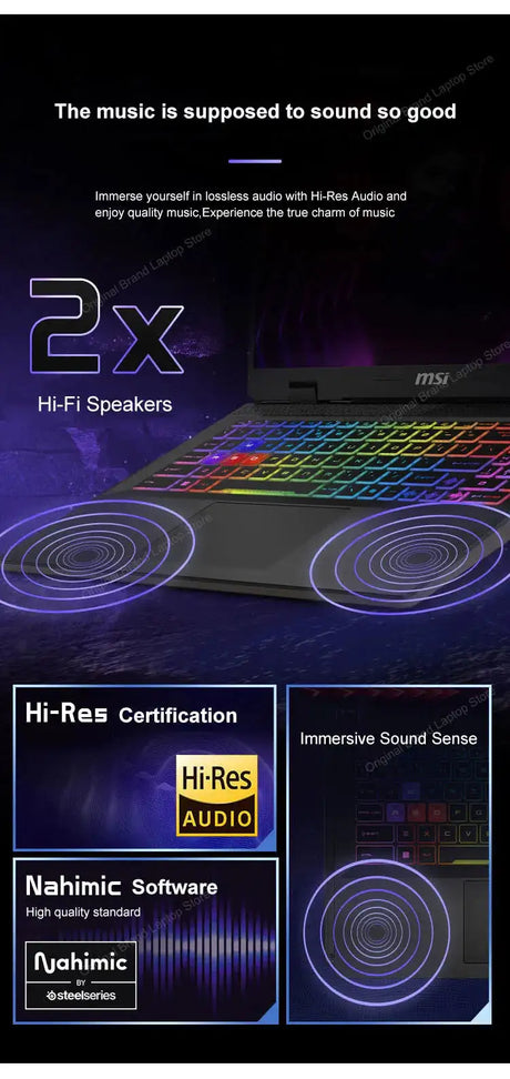 2024 MSI Sword 17 HX Laptop 17 Inch 2.5K QHD 240Hz IPS Screen Netbook i7-14700HX 16GB 1TB SSD RTX4060 Gaming Notebook Computer - Lootquake