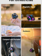 Enceinte Bluetooth portable Edifier HECATE G200, éclairage RGB, haut-parleur magnétique BT5.3, mini caisson de basses, autonomie de 7 heures, support pour téléphone