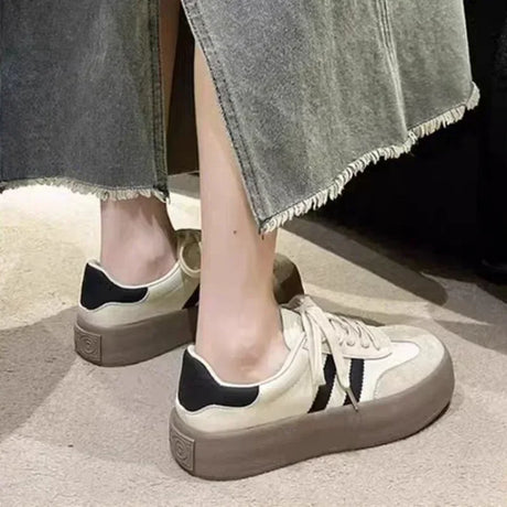 New Design Fashion Casual Shoes Outdoor Lace Up Sneakers for Women Female Comfortable Versatile Sport Shoes Vulcanize Shoes - Lootquake