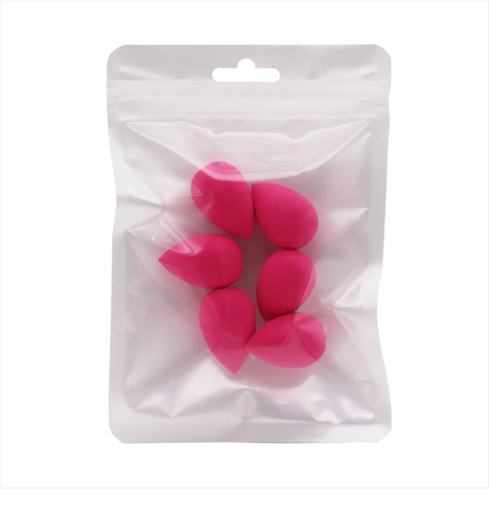 Lot de 6 mini éponges de maquillage pour poudre, houppette cosmétique, sèche et humide, anti-cernes, fond de teint liquide, accessoires de maquillage pour femmes