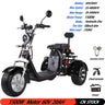 Trottinette électrique 3 roues pour adulte, moteur 2000 W, vitesse maximale 35-45 km/h, charge maximale 250 kg, pneus larges tout-terrain de 18 pouces