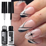 LILYCUTE 5ml Liner Gel Nail Polish UV LED Nail Art Paint Gel Gorgeous Glitter French Effect Semi Permanent Nail Painting UV Gel