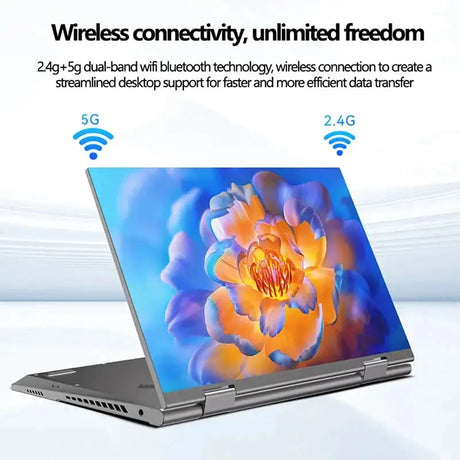 2 in 1 Touch Screen 10.95 Inch 360° Flip Laptop Intel N95 Win 11 Pro 16GB DDR5 2TB SSD Metal for Office Gaming Mini Notebook PC - Lootquake
