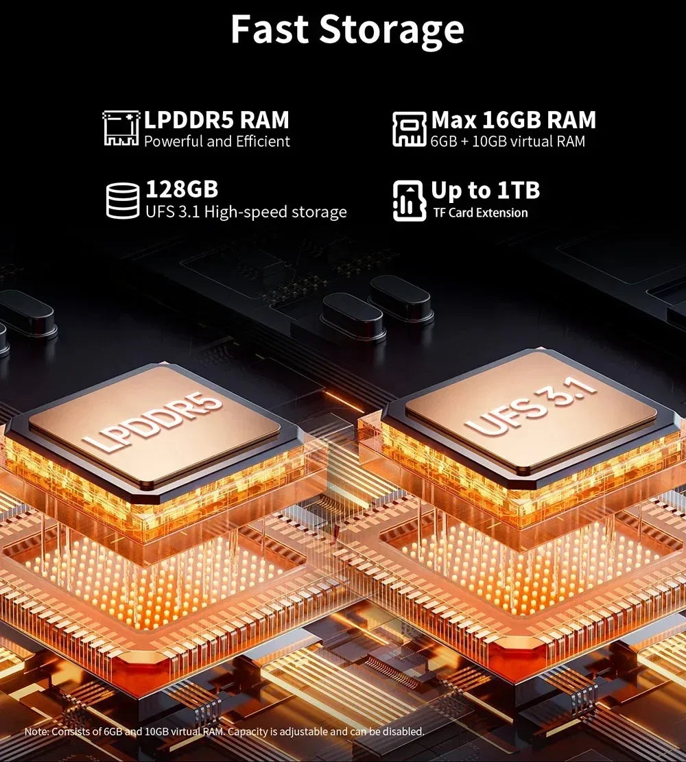 Nouvelle tablette Teclast T60 AI Allwinner A733 Octa-Core 12 pouces 2K HD TDDI écran 6 Go RAM 128 Go ROM Android 15 WiFi6 8000 mAh 13MP + 5MP