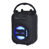 Wireless Bluetooth Speaker with LED Wireless Handheld Speaker Support Wired Microphone/TF Card/U Stick Audio Line Input