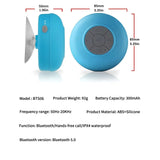 Enceinte Bluetooth portable sans fil, étanche IPX4, idéale pour les sports de plein air, la salle de bain, avec grande ventouse, mini enceinte stéréo