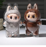 Housse de protection transparente Labubu pour jouets en peluche, sac de présentation pour poupées Labubu I II, mini boîte de rangement portable