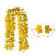 Halloween Thanksgiving Pink Decorations Artificial Fall Maple Leaves Garland Autumn Hanging Pink Pumpkins Flowers Berries Rattan