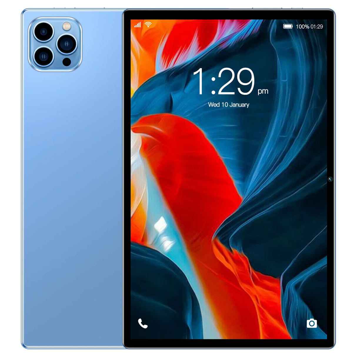 Nouvelle tablette PC 10,1 pouces pour l'étude et l'éducation, Octa Core, double SIM, 4 Go de RAM, 64 Go de ROM, appels 3G, Bluetooth, Wi-Fi, Google, 5 000 mAh