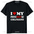 I Love My Psychotic Girlfriend Funny Printed Man T-shirt Casual Fashion Hip Hop Harajuku Male Clothing Streetwear Comfort Tees - Lootquake