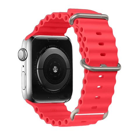 Silicone Strap For watch band 44mm 40mm 49mm 45mm 41mm 38mm accessorie correa bracelet iWatch Ultra 2 series 7 6 5 se 8 9 - Lootquake