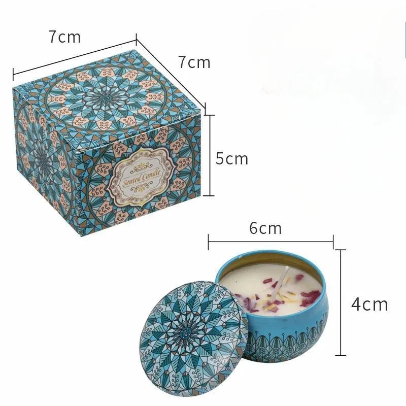 Coffret de bougies parfumées, 1 pièce, motif arabe islamique, pot de bougie parfumée, sans fumée, pour couples, bougies d'encens romantiques