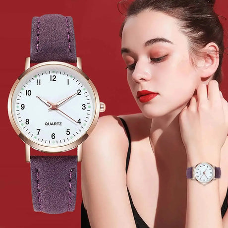 Reloj Mujer Fashion Watch for Women Leather Belt Watches Ladies Luxury Analog Quartz Luminous Wristwatch Clock Relogio Feminino - Lootquake