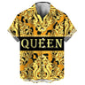 Camisetas hawaianas con estampado gráfico 3D completo, divertidas, con la reina y el rey, para hombre.
