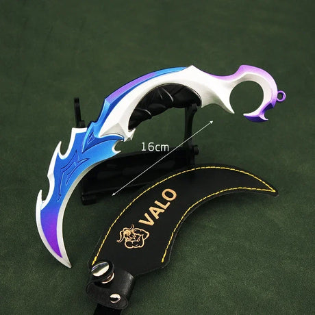 16cm Valorant Game Weapon Big Melee Reaver 2.0 Karambit Knife Metal M4 Samurai  Alloy Model Desk Decoration Display Gift Toy - Lootquake